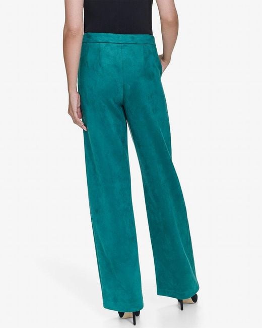 Halston Heritage Green Wide Leg Trouser