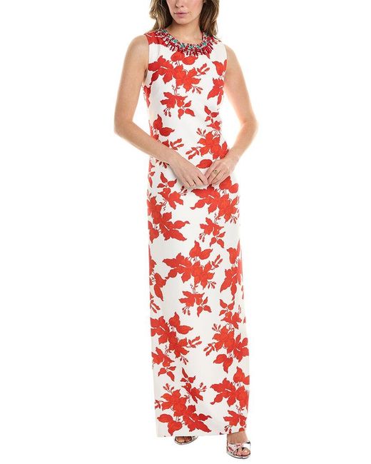 Sachin & Babi Red Juliana Gown