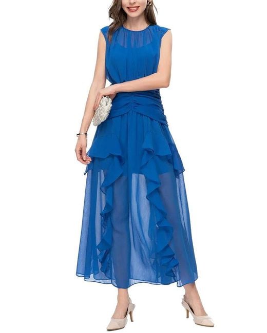 Lanelle Blue Midi Dress