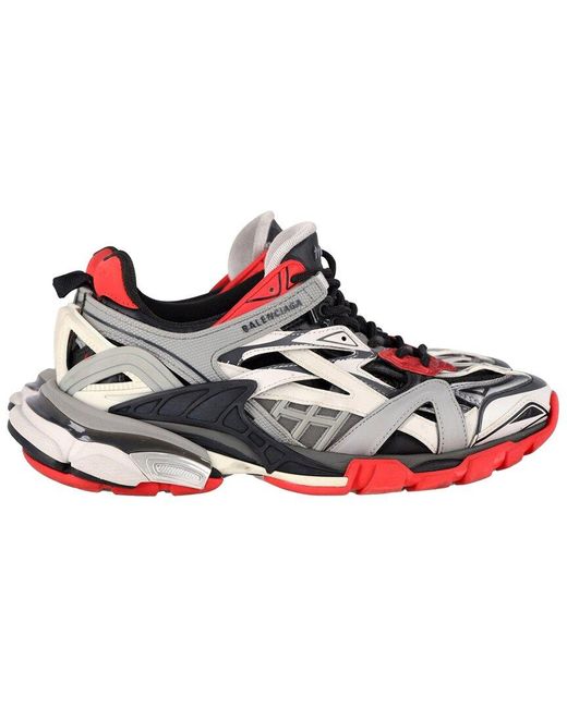 Balenciaga Red Plastic/Polyurethane Track 2 Sneaker (Authentic Pre-Loved) for men
