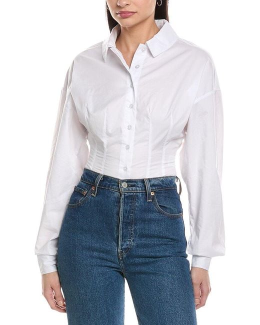 WeWoreWhat White Button Shirt