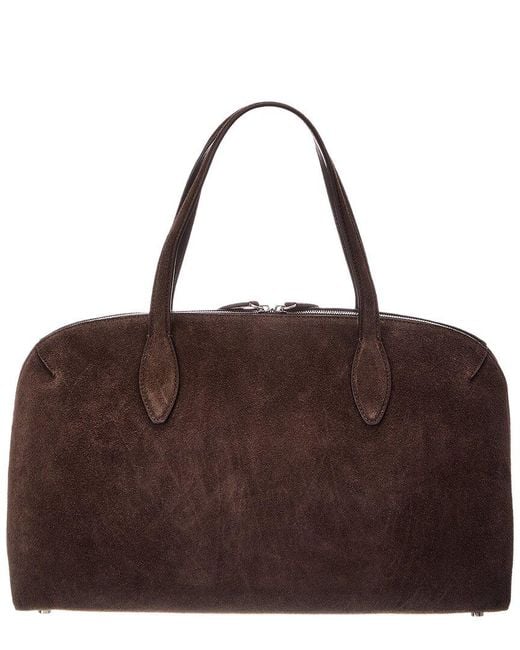 Totême  Brown Medium Suede Shoulder Bag