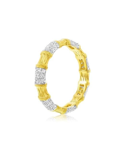 Suzy Levian CZ Jewelry Yellow Suzy Levian Cz Eternity Ring