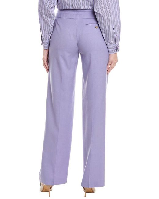 Boss Purple Tokeana Wool Trouser