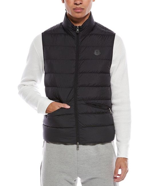 Moncler Black Treompan Vest for men