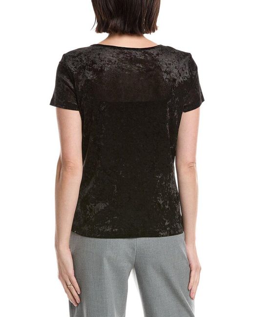 Vince Camuto Black Textured Top