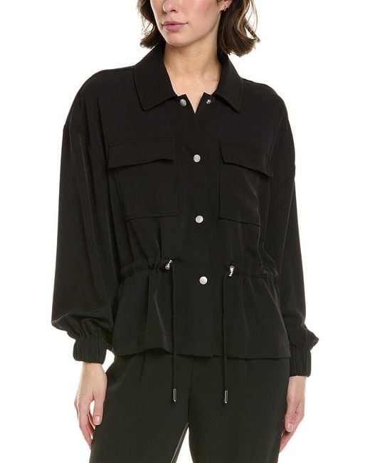 Requirements Black Drapey Crepe Jacket