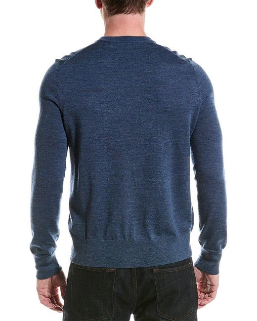 Brooks Brothers Blue Crewneck Sweater for men