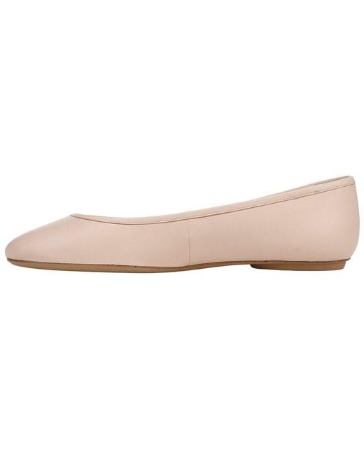 Franco Sarto Pink L-Christina Leather Flat