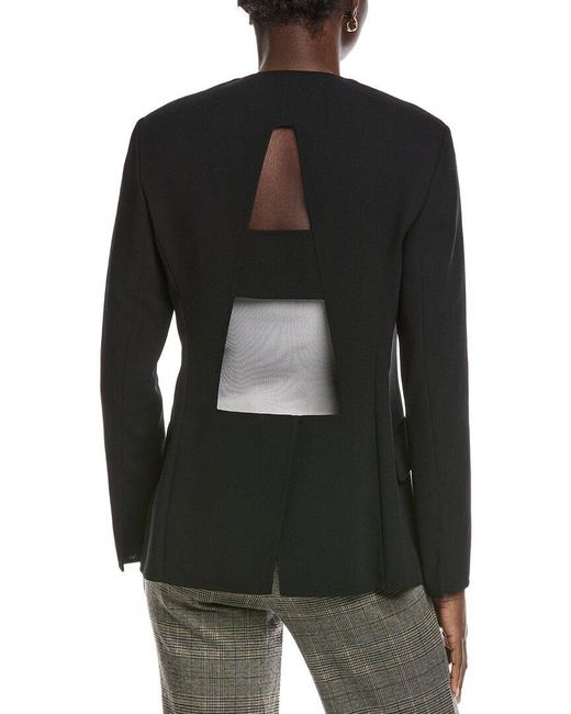 Akris Black Alize Wool Blazer