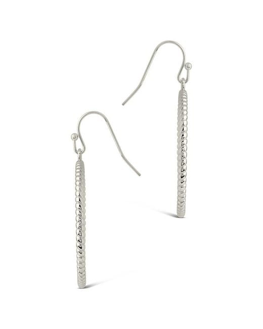 Sterling Forever White Terina Dangle Earrings