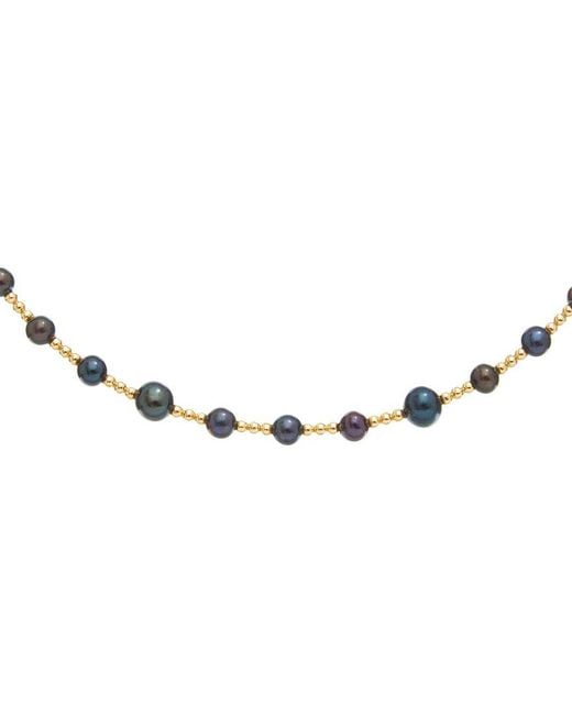Maitre De Diamant Metallic 18K 4.5-6.5Mm Pearl Necklace