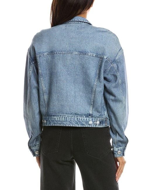 Rag & Bone Blue Miramar Terry Trucker Jacket