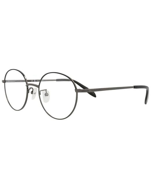 McQueen Metallic Am0369O 51Mm Optical Frames