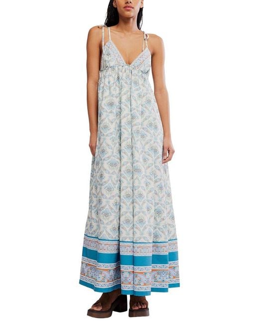 Free People Blue Sorrento Stroll Dress