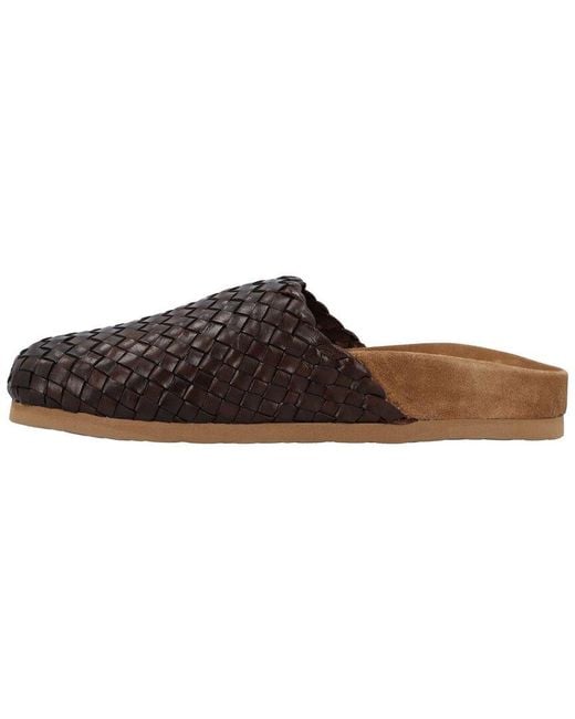 Dragon Diffusion Brown Leather Mule