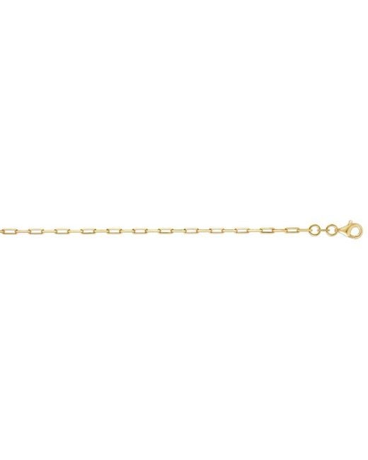 Italian Silver White 14K Over Chain Necklace