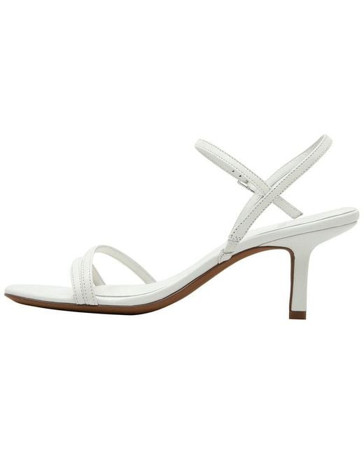Linea Paolo White Harmony Leather Sandal