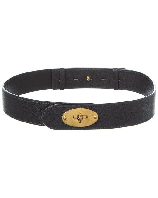 Mulberry Black Darley Leather Belt