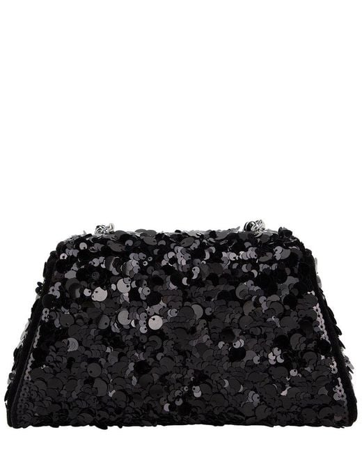 Self-Portrait Black Mini Bow Leather Shoulder Bag