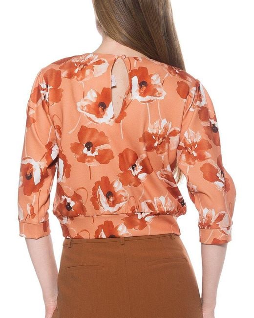 Alexia Admor Orange Bebe Top