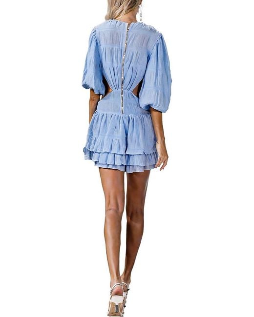Adele Berto Blue Mini Dress