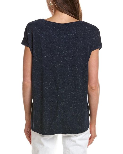 Ichi Blue Ihrebel High-Low T-Shirt