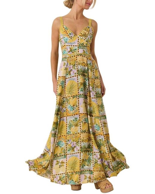 AMINA GLAM Green Maxi Dress