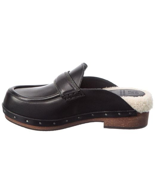 Brunello Cucinelli Brown Leather Mule