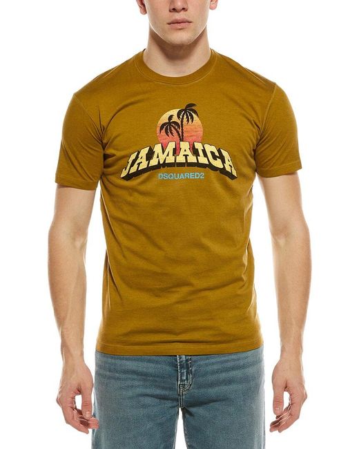 DSquared² Yellow T-Shirt for men