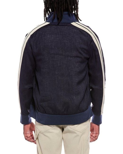 Palm Angels Blue Linen Jacket for men