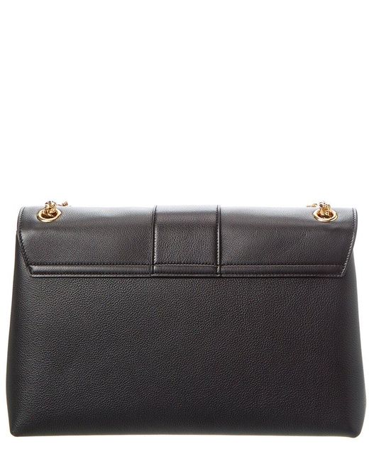 Céline Black Victoire Large Leather Shoulder Bag