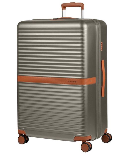 CHAMPS Gray Vintage Ii Large Expandable Hard Case