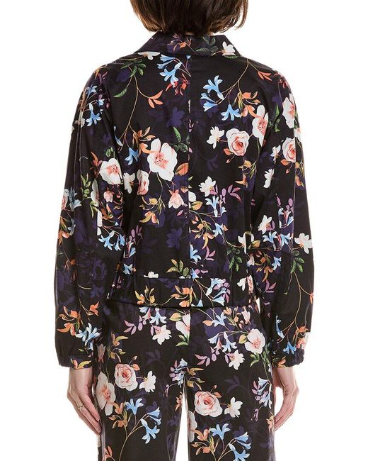 Nicole Miller Black Printed Jacket