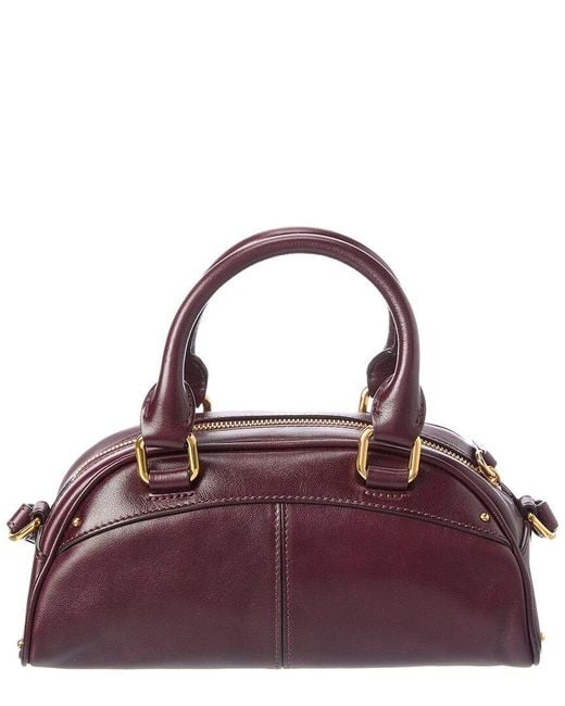 Chloé Purple Leather Small Shoulder Bag