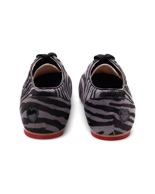 Hogan Black Logo Print Leather Pump