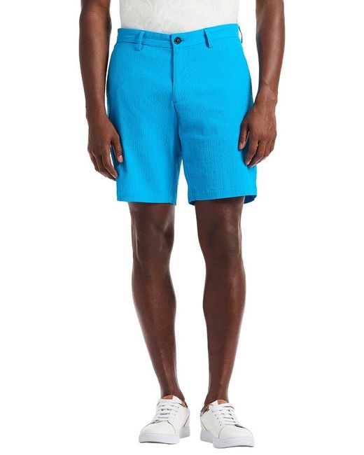 Robert Graham Blue Piers Woven Short for men