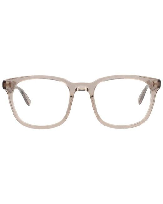 Saint Laurent White 51Mm Optical Frames for men
