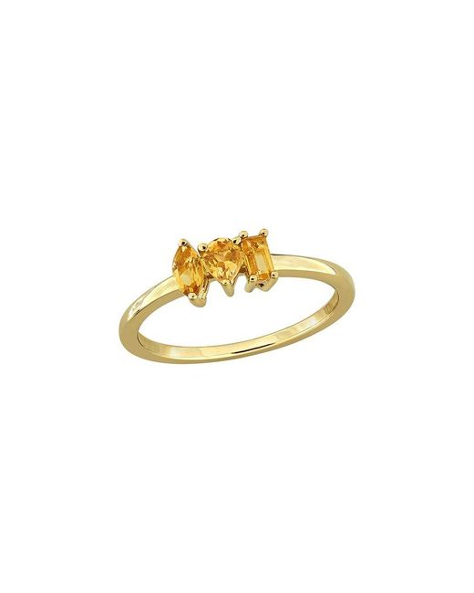 Rina Limor Metallic 0.42 Ct. Tw. Citrine Three-Stone Ring