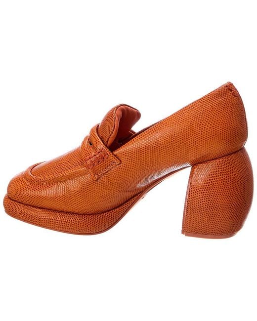 Clarks Brown Cur Loafer Leather Pump