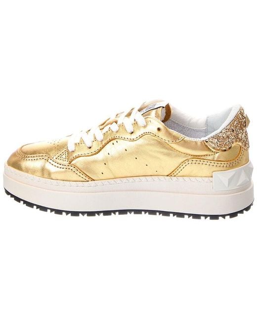 SCHUTZ SHOES White St Bold Leather Sneaker
