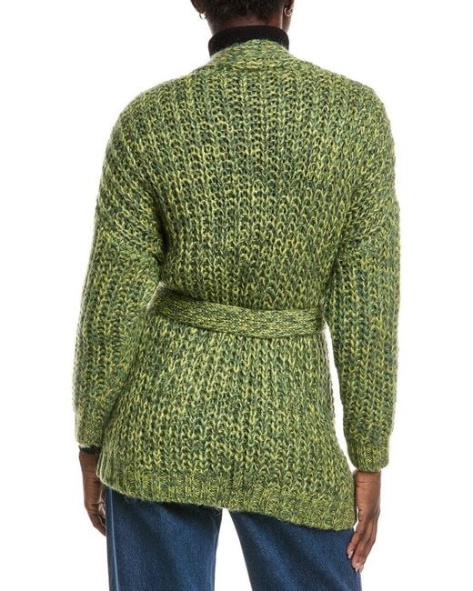 Weekend by Maxmara Green Josef Mohair-Blend Cardigan