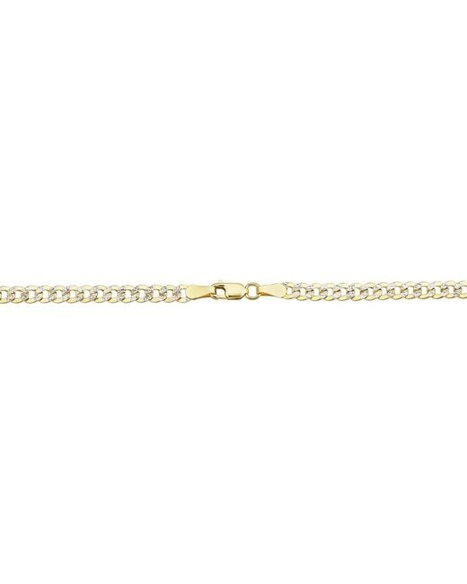 Italian Gold Metallic 14k Miami Cuban Chain Necklace