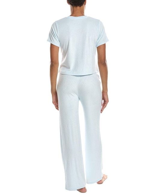 Honeydew Intimates Blue 2Pc Take A Break T-Shirt Pant Set