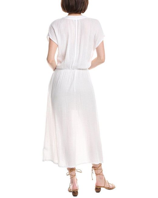 Michael Stars White Rylee Midi Dress