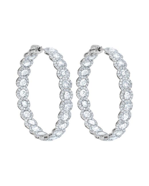 Diana M White Fine Jewelry 18k 5.90 Ct. Tw. Diamond Earrings
