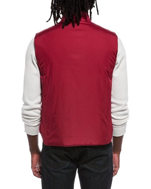 Canali Red Solid Vest for men