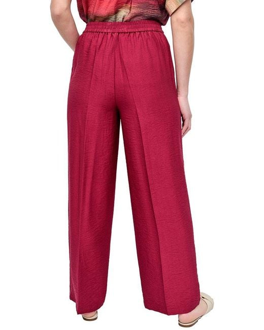 DKNY Red Pull-On Drawstring Pant