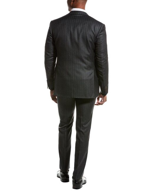 Canali Black 2pc Wool Suit for men