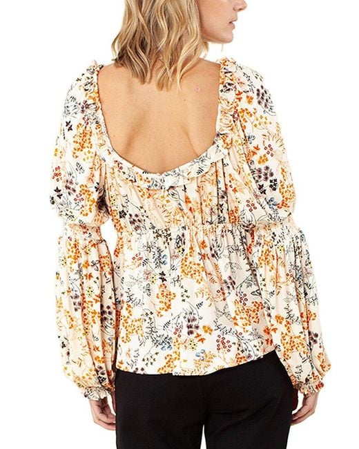 Hale Bob Natural Printed Top